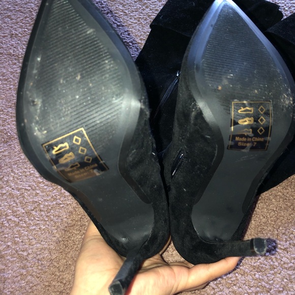 SEND AN OFFER Knee high heel boots - Picture 5 of 6